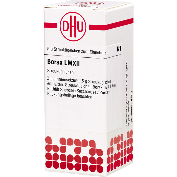 Borax LM XII DHU Globuli, 5 g Globuli