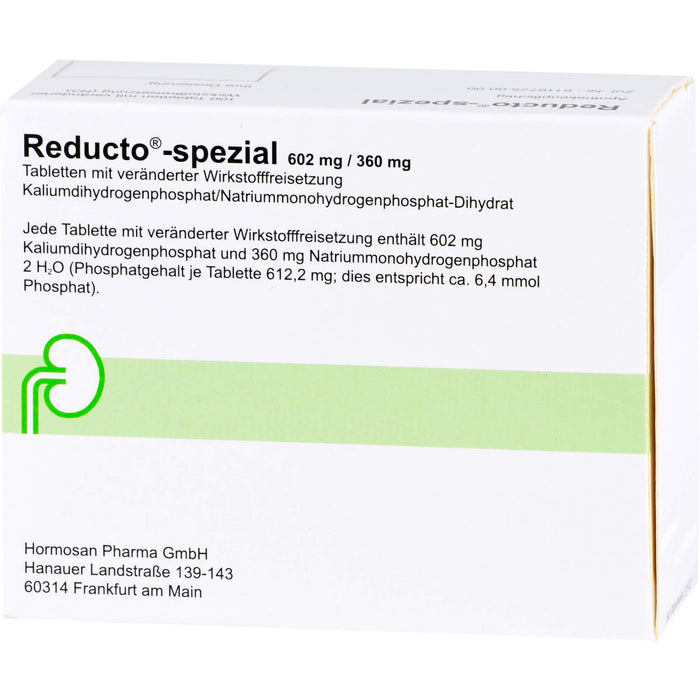 Reducto spezial 602 mg/360 mg Tabletten bei Phosphatmangel und Nierensteinleiden, 100 pcs. Tablets