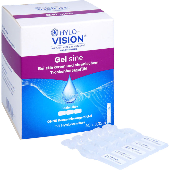 Hylo-Vision Gel sine Augentropfen, 60 St. Ampullen