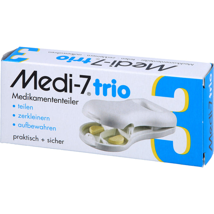 Medi-7 trio Tablettenteiler weiss, 1 St. Box