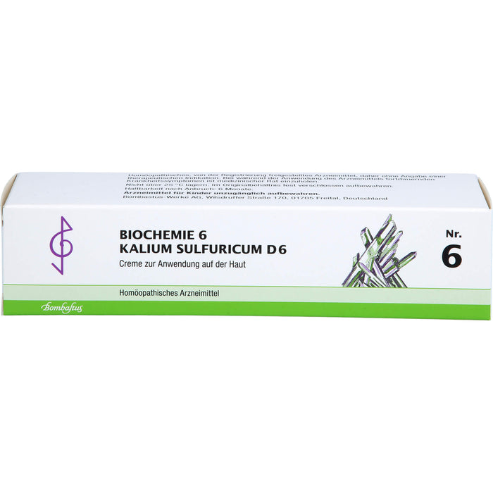 Biochemie 6 Kalium sulfuricum Bombastus D6 Creme, 100 ml Crème