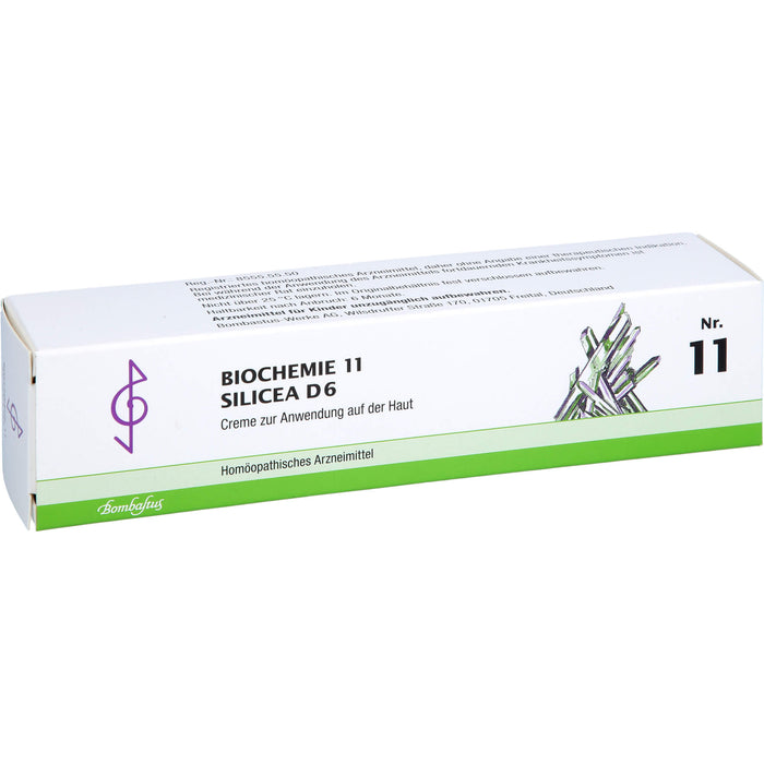 Bombastus Biochemie 11 Silicea D 6 Creme, 100 ml Creme