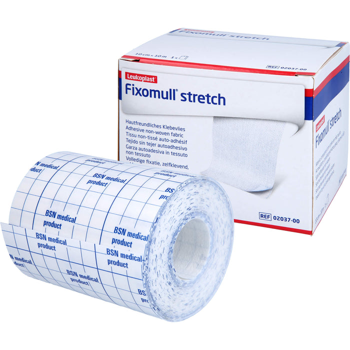 Fixomull Stretch 10 m x 10 cm Klebevlies zur Verbandfixierung, 1 pc Pâte à papier