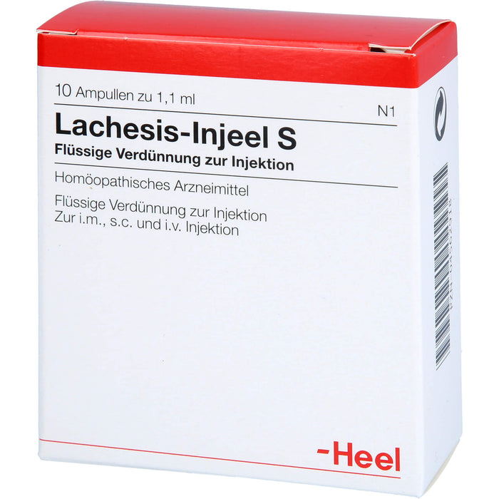 Heel Lachesis-Injeel S flüssige Verdünnung, 10 St. Ampullen