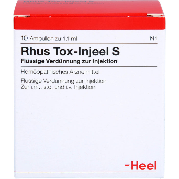 Rhus Tox-Injeel S flüssige Verdünnung, 10 pc Ampoules