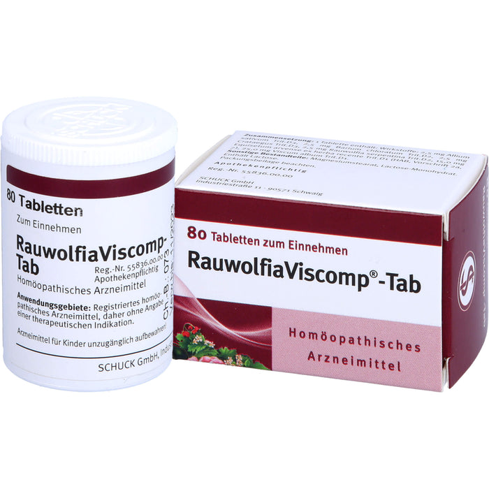 Rauwolfia Viscomp -Tab Tabletten, 80 pc Tablettes