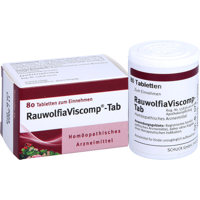 Rauwolfia Viscomp -Tab Tabletten, 80 pc Tablettes