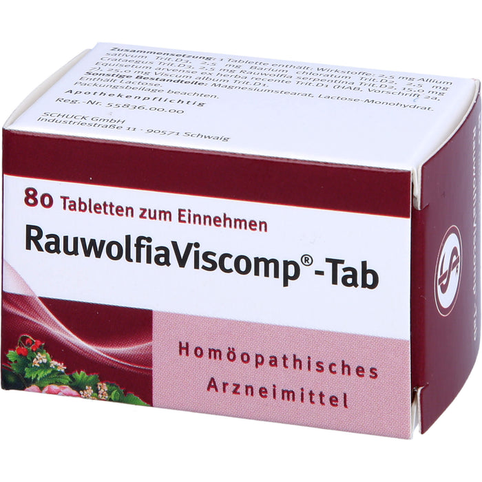 Rauwolfia Viscomp -Tab Tabletten, 80 St. Tabletten