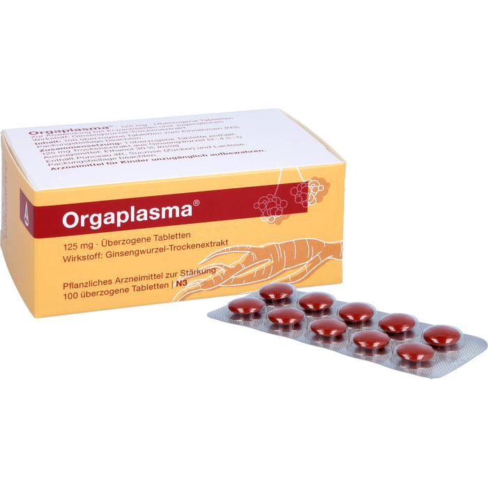 Orgaplasma, 125 mg, Überzogene Tabletten, 100 pcs. Tablets