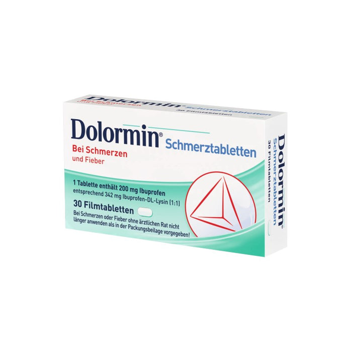 Dolormin Schmerztabletten bei Schmerzen und Fieber, 30 pcs. Tablets