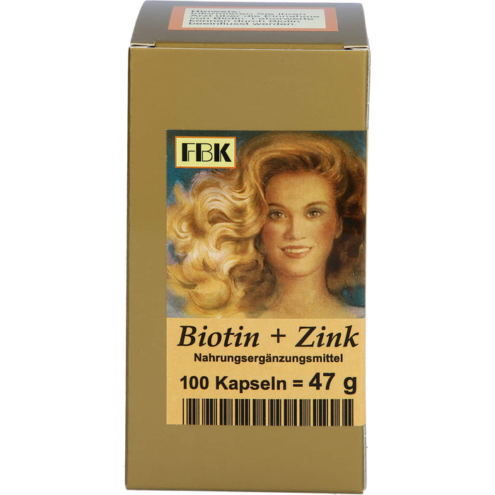 Biotin + Zink Haarkapseln, 100 St KAP