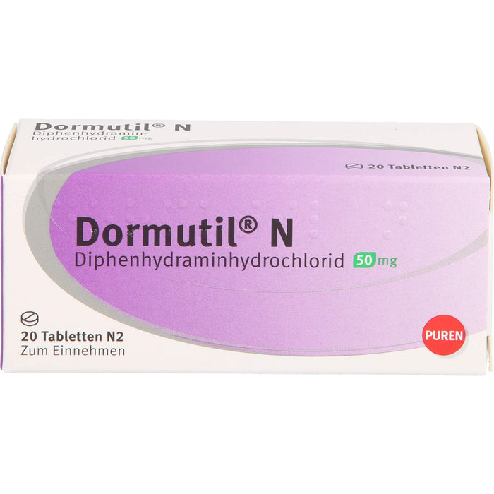 Dormutil N Tabletten bei Einschlaf- und Durchschlafstörungen, 20 pc Tablettes