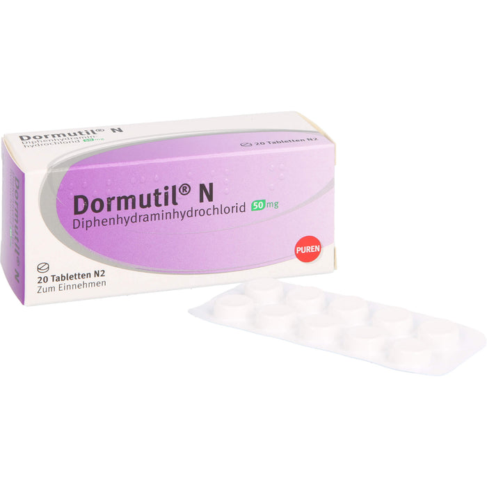 Dormutil N Tabletten bei Einschlaf- und Durchschlafstörungen, 20 St. Tabletten