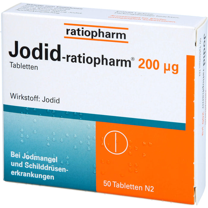 Jodid-ratiopharm 200 µg Tabletten, 50 pc Tablettes