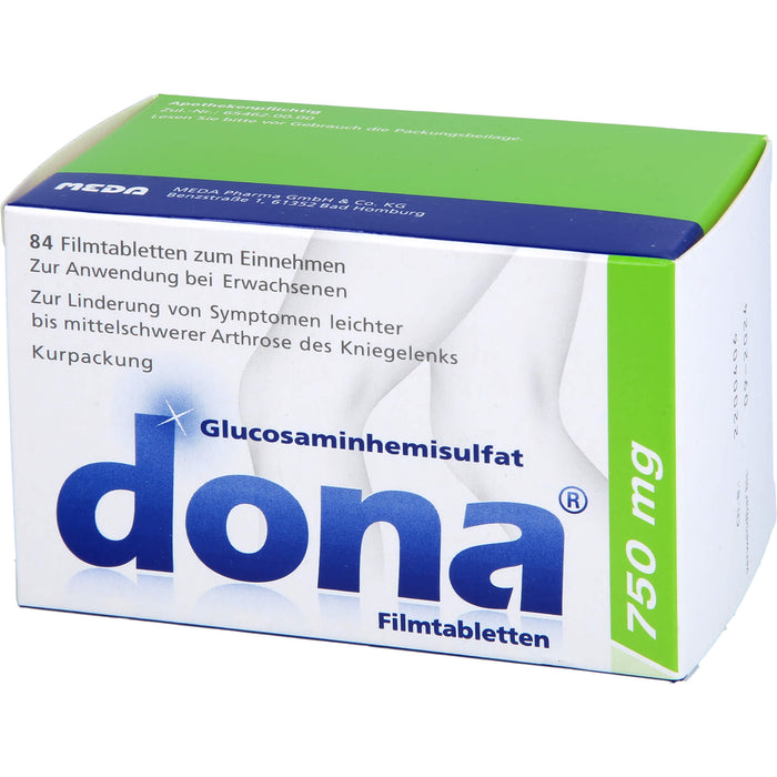 dona 750 mg Tabletten bei Arthrose des Kniegelenks, 84 St. Tabletten