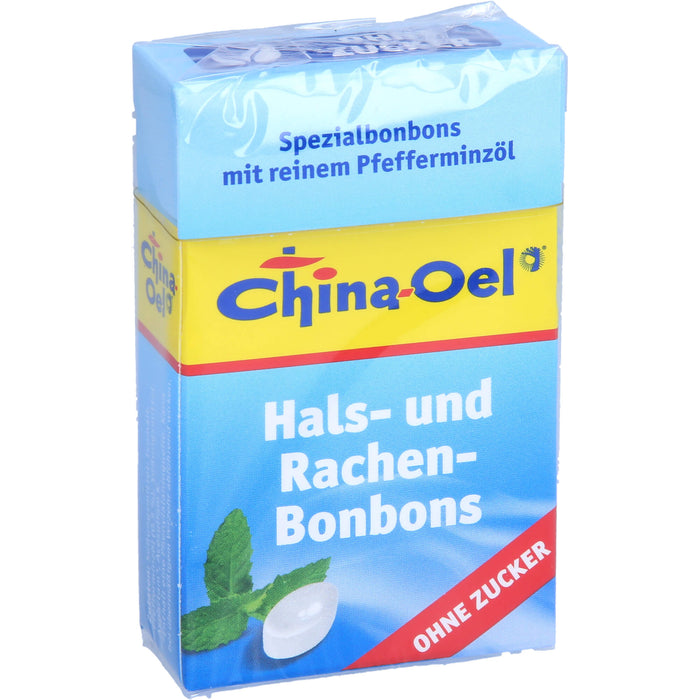 China-Oel Hals- und Rachenbonbons ohne Zucker, 40 g Candies