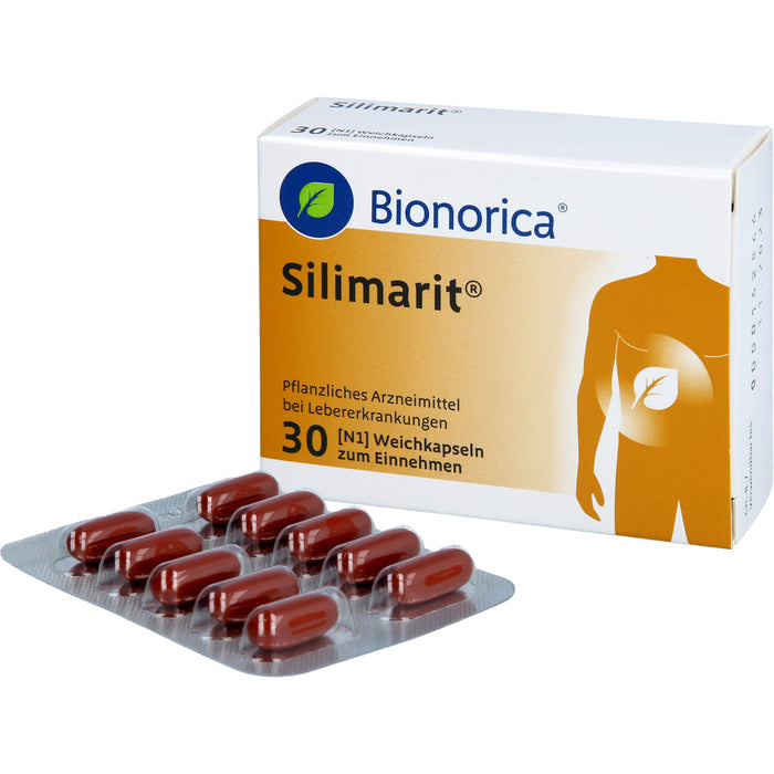 Silimarit Weichkapseln bei Lebererkrankungen, 30 pcs. Capsules