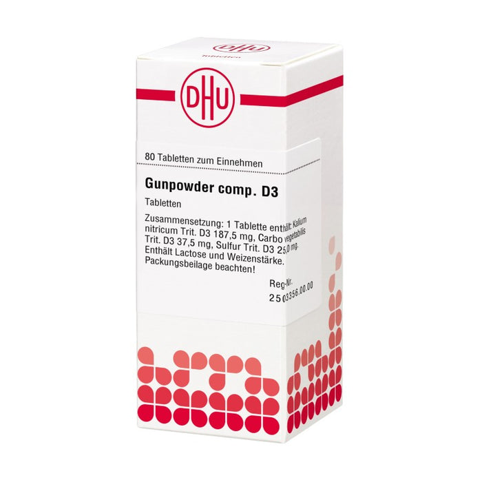 DHU Gunpowder comp. D3 Tabletten, 80 pc Tablettes