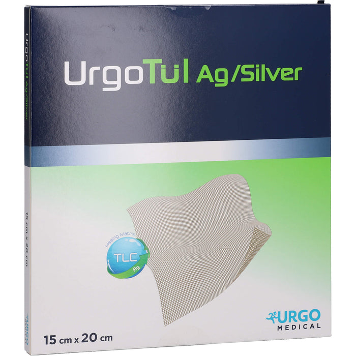 Urgotül Silver, Lipidokolloid-Wundauflage mit Silbersalz, 5 pcs. Wound gauze