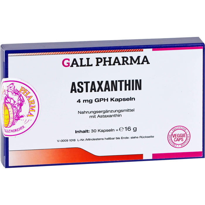 GALL PHARMA Astaxanthin 4 mg GPH Kapseln, 30 pcs. Capsules