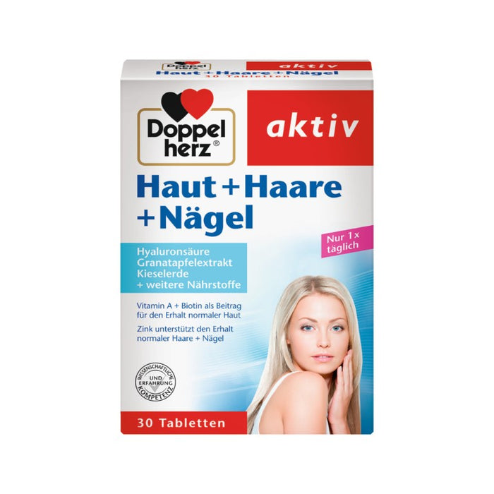 Doppelherz Haut + Haare + Nägel Tabletten, 30 pc Tablettes