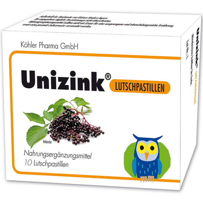 Unizink Lutschpastillen, 10 St PAS