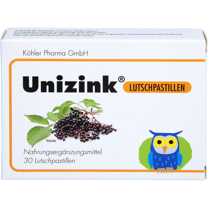 Unizink Lutschpastillen, 30 St. Pastillen