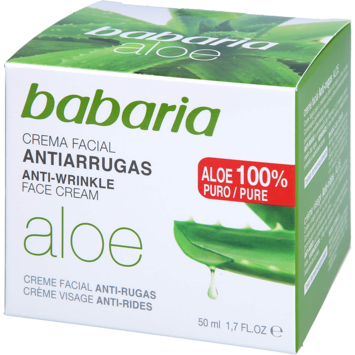 Aloe Vera Anti Falten Gesichtscreme, 50 ml CRE