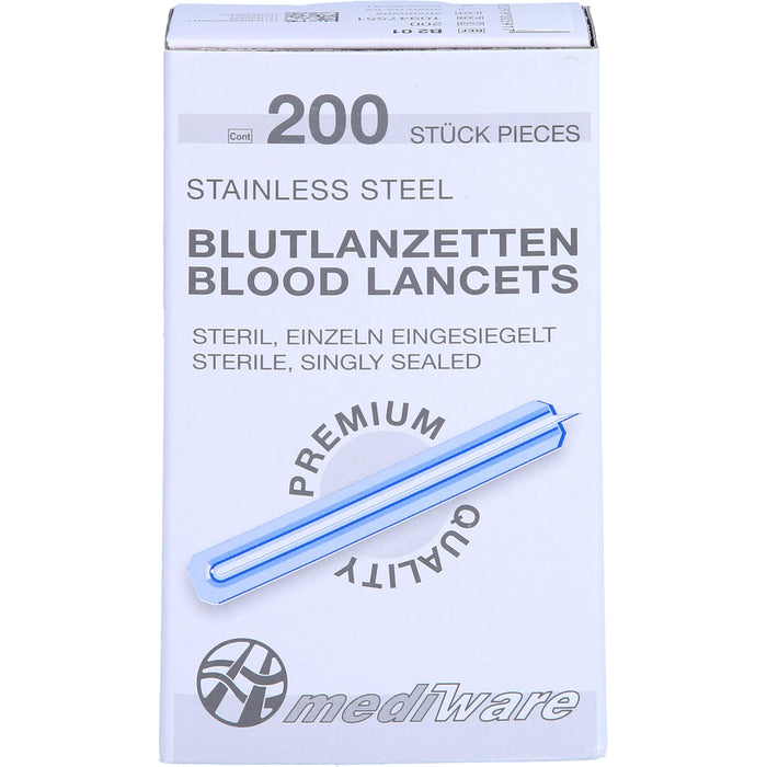 BLUTLANZETTEN steril einzeln, 200 St LAN