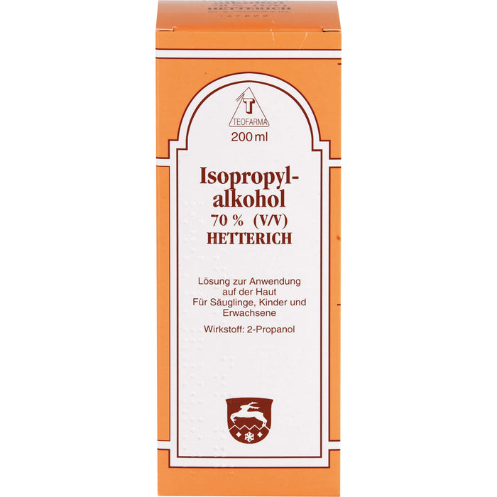 HETTERICH Isopropylalkohol 70 %, 200 ml Solution