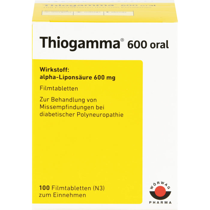 Thiogamma 600 oral Filmtbl., 100 pcs. Tablets