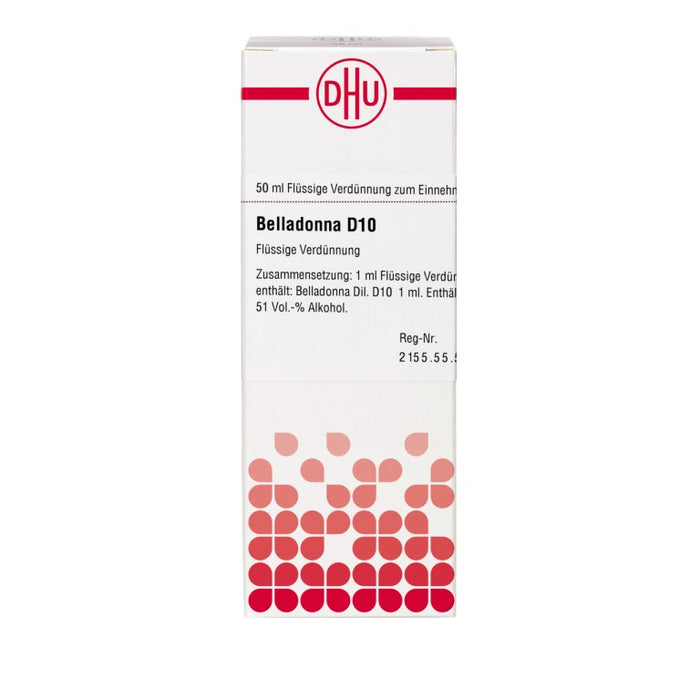 Belladonna D10 DHU Dilution, 50 ml Lösung