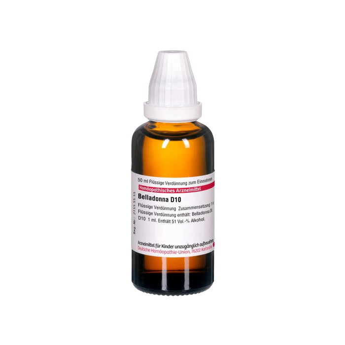 Belladonna D10 DHU Dilution, 50 ml Lösung