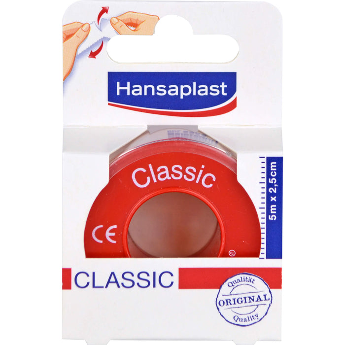 Hansaplast Classic Fixierpflaster 5 m x 2,5 cm, 1 pc Pansement