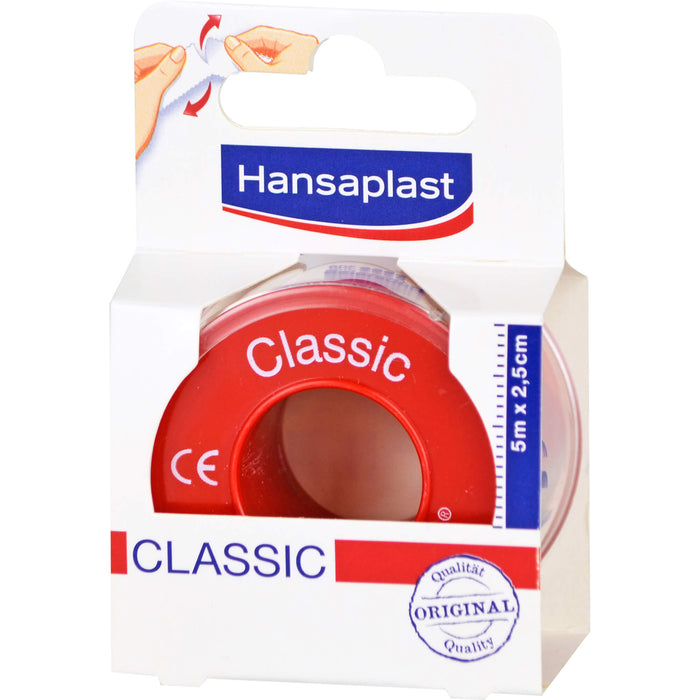 Hansaplast Classic Fixierpflaster 5 m x 2,5 cm, 1 pc Pansement