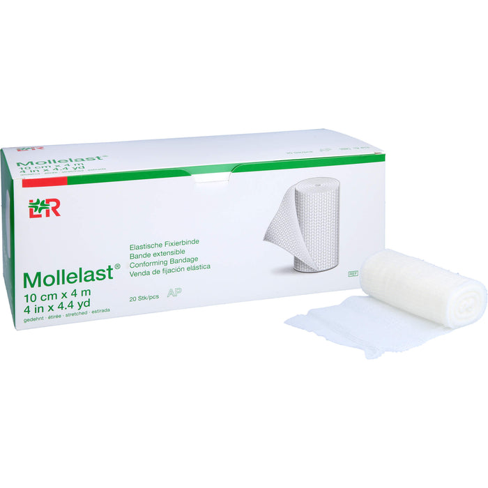 Mollelast Elastische Fixierbinde 10 cm x 4 m, 20 pcs. Pack