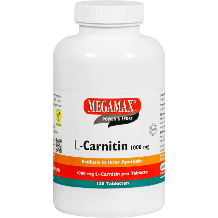 MEGAMAX Figur & Balance L-Carnitin 500 mg Kapseln, 60 pcs. Capsules