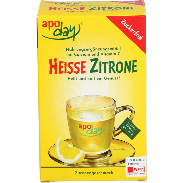 apoday Heisse Zitrone zuckerfrei Beutel, 10 pc Sachets