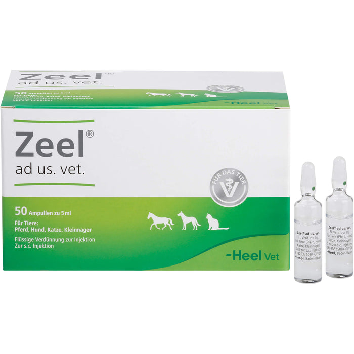 Zeel ad us. vet. flüssige Verdünnung für Pferd, Hund, Katze und Kleinnager, 50 St. Ampullen