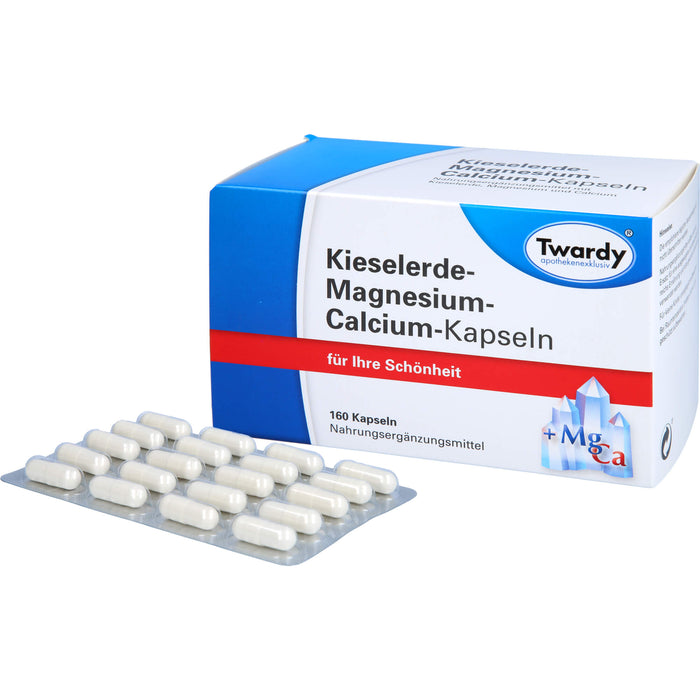 Twardy Kieselerde-Magnesium-Calcium-Kapseln für Ihre Schönheit, 160 pc Capsules