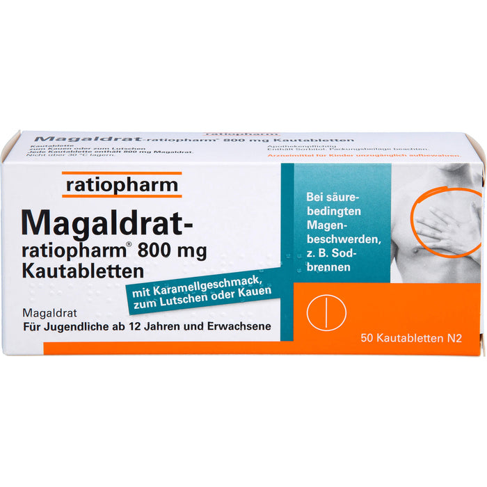 Magaldrat-ratiopharm 800 mg Kautabletten, 50 St TAB