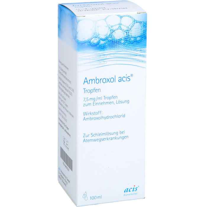 Ambroxol acis Tropfen 7,5 mg / ml zur Schleimlösung bei Atemwegserkrankungen, 100 ml Solution