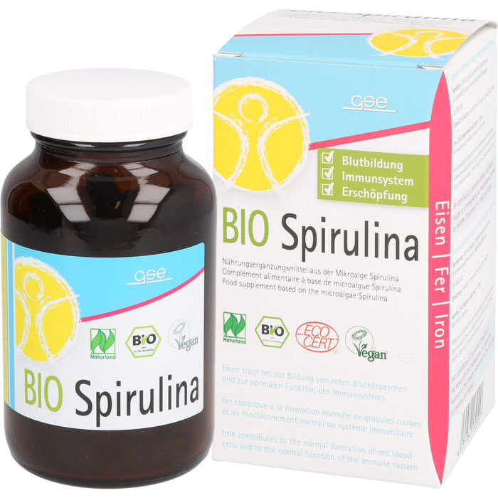 GSE Spirulina 500mg Bio Naturland, 240 pc Tablettes