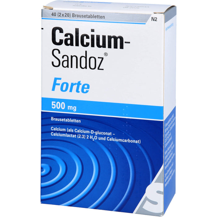 Calcium-Sandoz forte Brausetabletten, 40 St. Tabletten