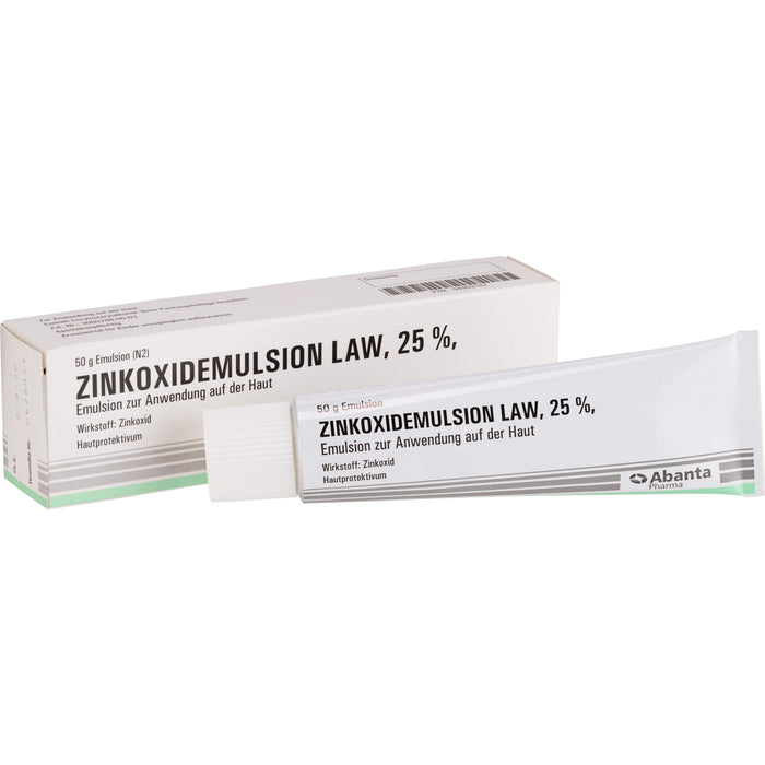 Zinkoxidemulsion LAW 25 % Hautprotektivum, 50 g Solution