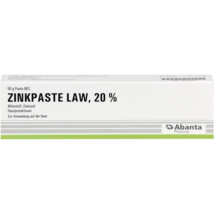 Abanta Pharma Zinkpaste LAW, 20 %, 50 g Crème