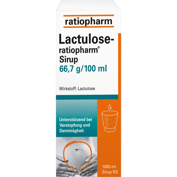 Lactulose-ratiopharm Sirup, 1000 ml Lösung