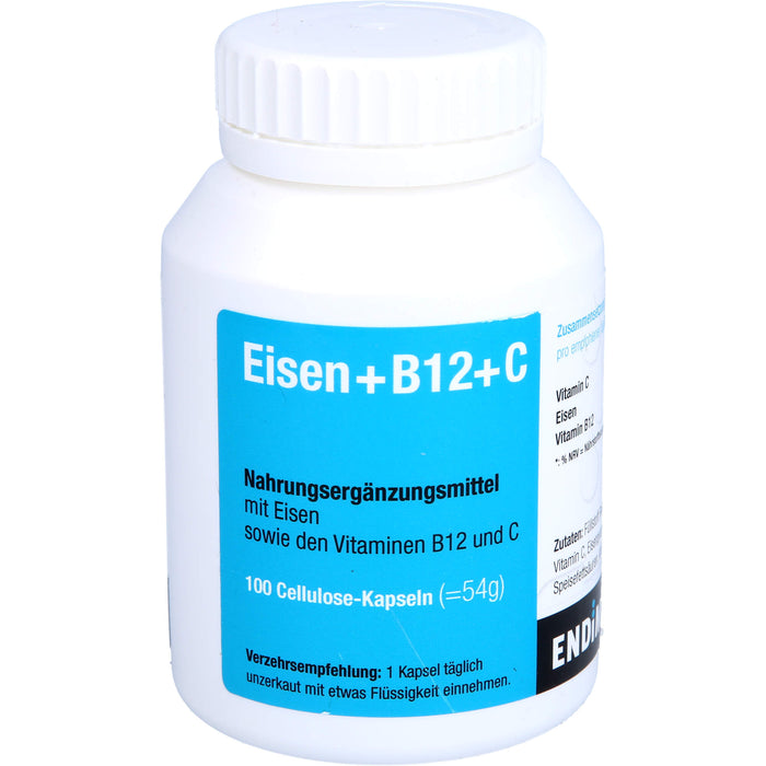 ENDIMA Eisen + B12 + C Kapseln, 100 pcs. Capsules