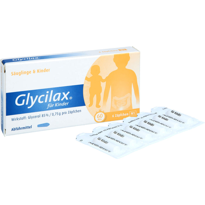 Glycilax für Kinder Abführmittel Zäpfchen, 5 pc Suppositoires