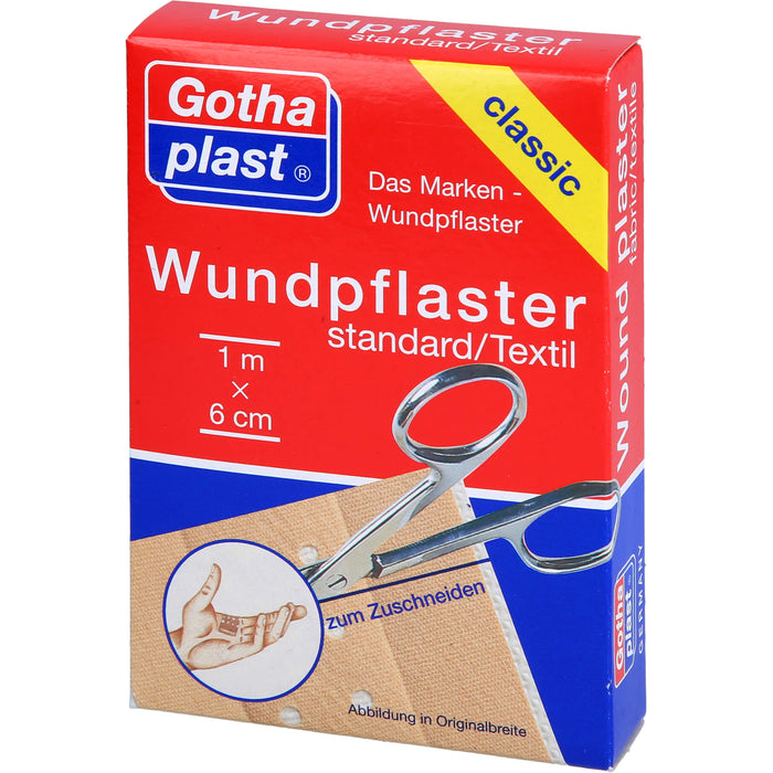 GOTHAPLAST WUNDPFLASTER STANDARD 1MX6CM GESCHNITTE, 1 St PFL